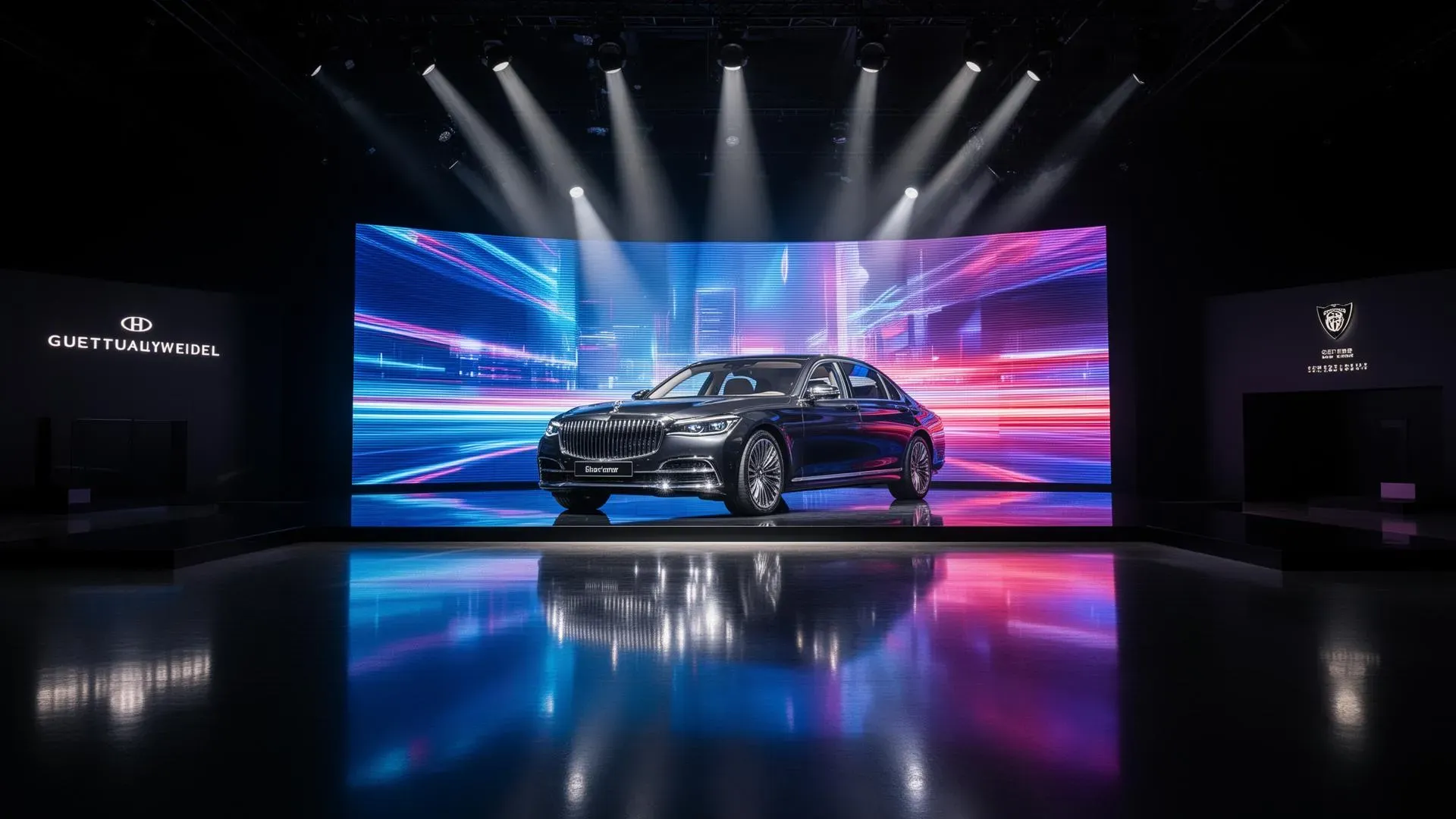 Lancement produit avec mur d'images LED immersif